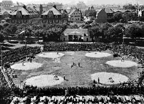 NOS-Schwingertag 1933 auf der Quaderwiese vor imposanter Zuschauerkulisse